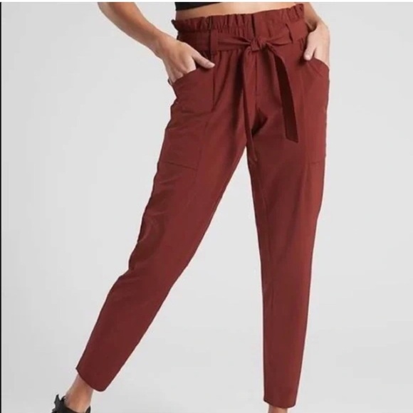 Athleta Skyline II Active Pants, Deep Rust color, size 2 - Picture 3 of 6